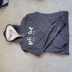 Abercrombie & Fitch Sherpa Lined Hoodie, Size L
